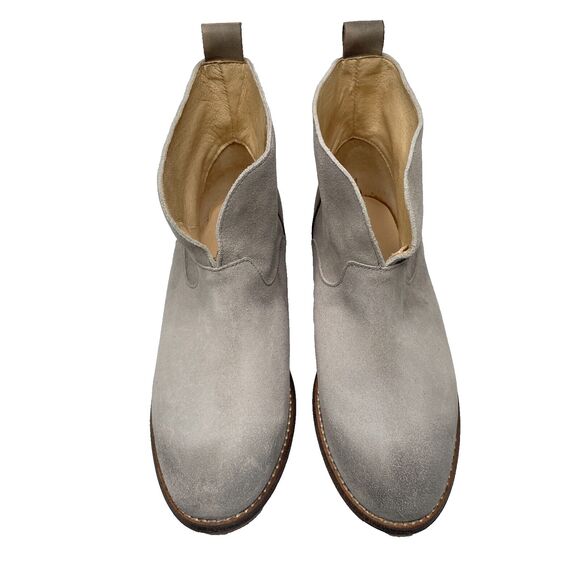 IVYLEE COPENHAGEN Gray Suede Split Front Boots Womens Size EU 38 / US 7.5 - Picture 3 of 11